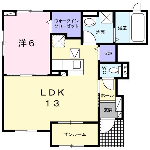レゼール　Ⅰ（101） 間取り図画像