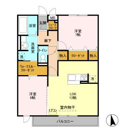 トルビヨン（307） 間取り図画像
