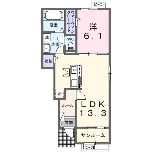 小張プレイスⅡ（104） 間取り図画像