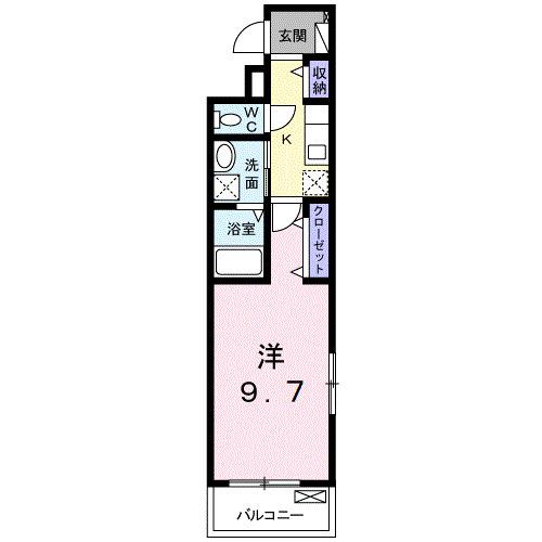フローラーリアⅢ（301） 間取り図画像