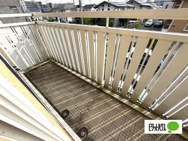 つくばみらい市紫峰ヶ丘アパート バルコニー