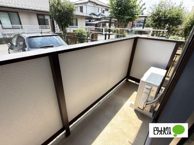 守谷市松前台アパート バルコニー