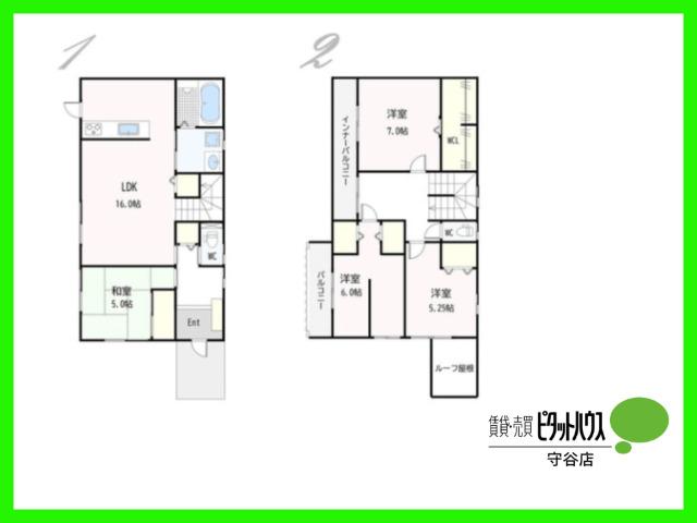 ＼4LDK／守谷市松前台7丁目 間取り図画像