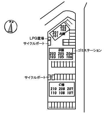 ぽてと　Ｂ棟 駐車場