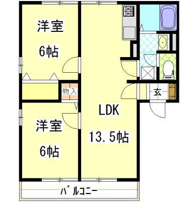 ツインヴィレッジⅡ 間取り図画像