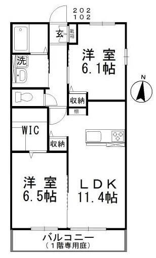 ファミリアA 間取り図画像