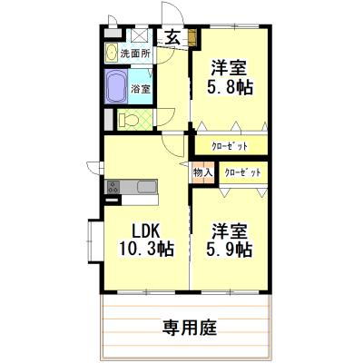 アプランドルⅤ 間取り図画像
