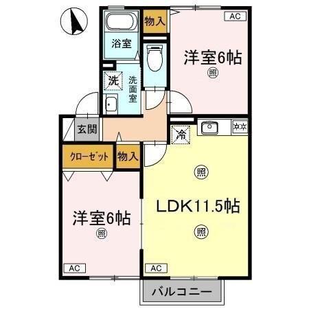 エフロレンス山陽　 間取り図画像