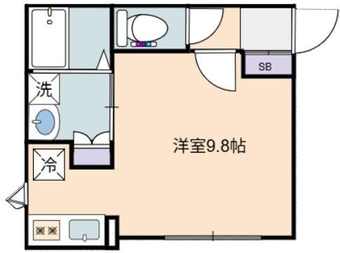 倉敷市玉島長尾アパート 間取り図画像