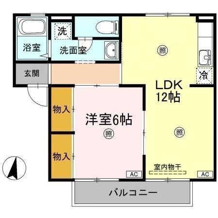 サンライズ光　Ｂ棟 間取り図画像