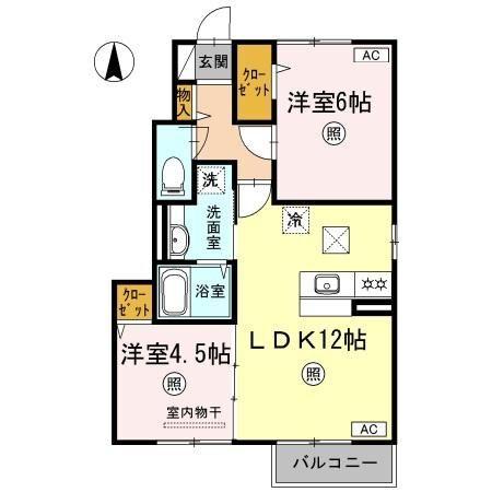 キューブモカ 間取り図画像
