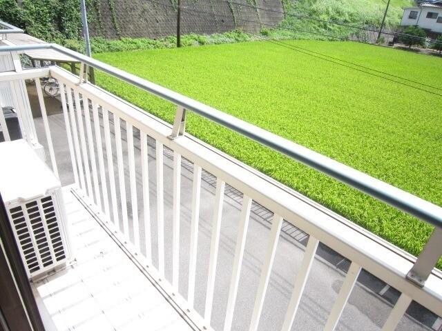 倉敷市玉島上成アパート バルコニー