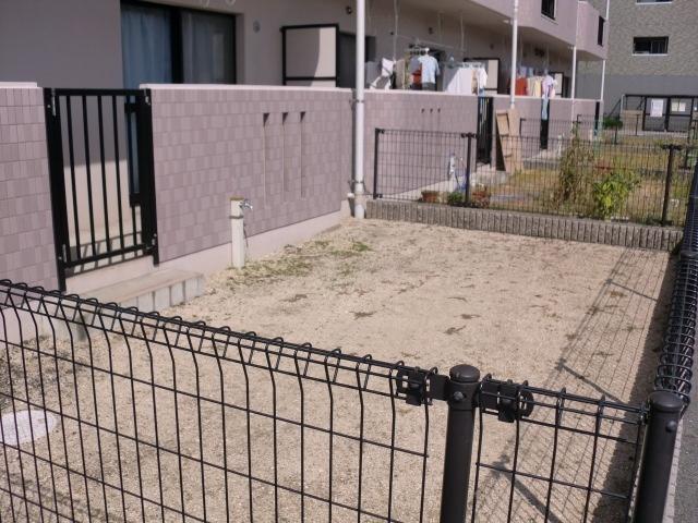 倉敷市新倉敷駅前マンション 庭
