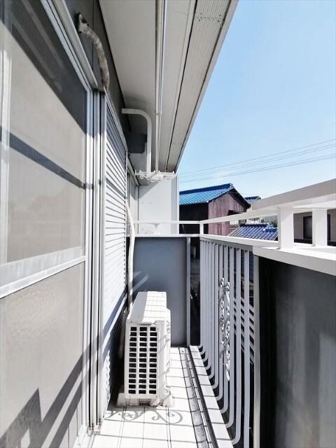 浅口市鴨方町六条院中アパート バルコニー