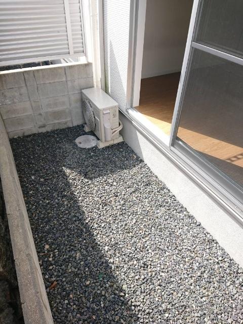 倉敷市玉島爪崎アパート 庭