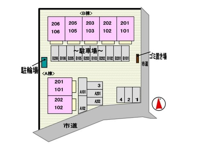 ニューシティ小野Ｂ（203） 駐車場