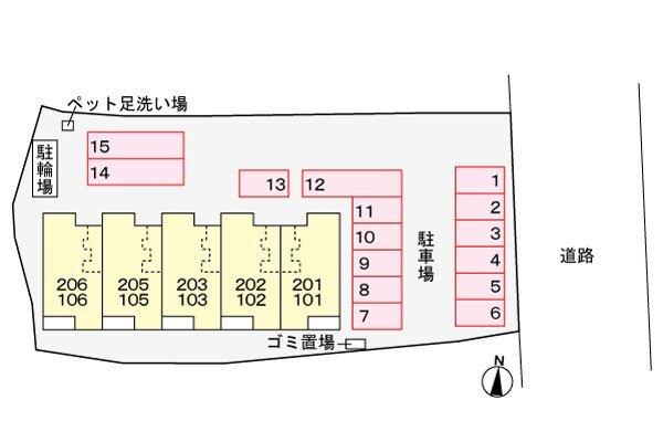 カーサ　フォルトゥ−ナ（103） 駐車場