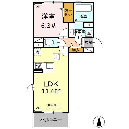 グランツェーレ 熊本（106） 間取り図画像