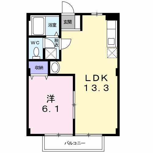 松岡ハイツＡ（206） 間取り図画像