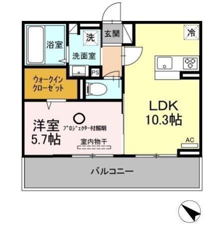 ヒーリングマンション（306） 間取り図画像