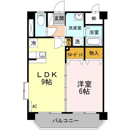 チェリーブラッサム（201） 間取り図画像