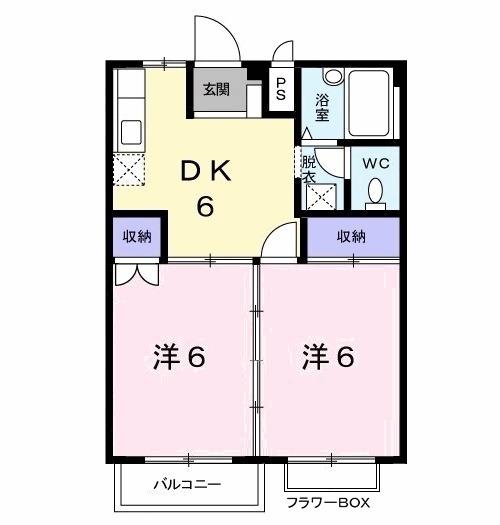 グランドハイツササハラ（206） 間取り図画像