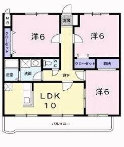 インペリアル山本（303） 間取り図画像