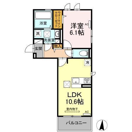 カーサベルデ　国府（101） 間取り図画像