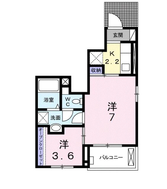 クリザンテーム（101） 間取り図画像