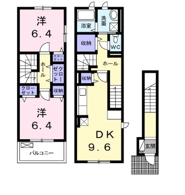 カーサ・ビオーラⅡ（202） 間取り図画像