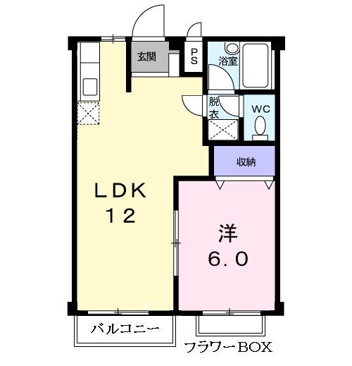 グランドハイツササハラ（205） 間取り図画像