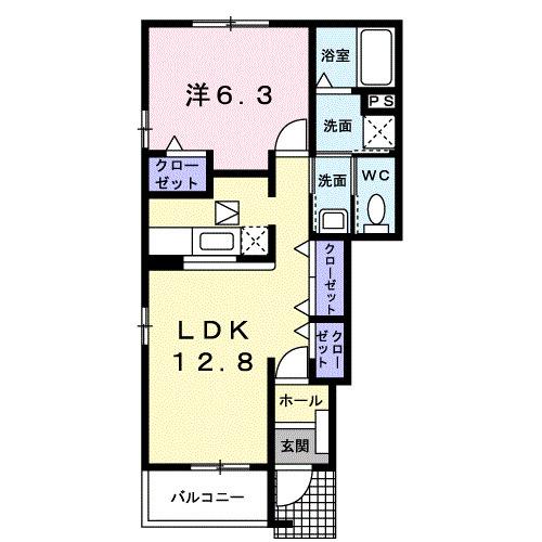 ヴィラ　スクエアＣ（101） 間取り図画像