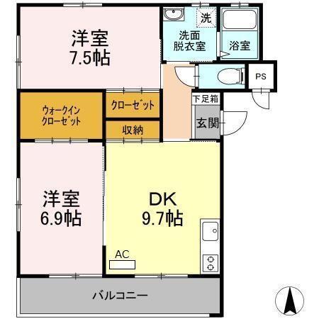 ヴィンテージ八王寺（102） 間取り図画像
