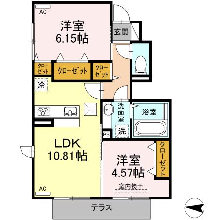 エスポワール大津（103） 間取り図画像