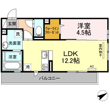 D-room飛田（202） 間取り図画像