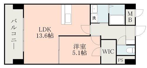 サムティ熊本近見I（403） 間取り図画像
