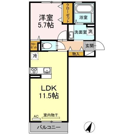 アーブルヒルズⅡ（206） 間取り図画像