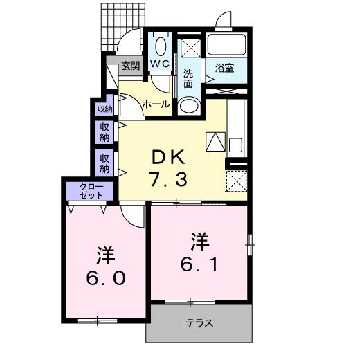 エクセルＭ・Ｉ　Ｂ（101） 間取り図画像