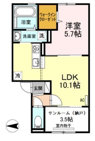 セキュレア須屋　C棟（202） 間取り図画像