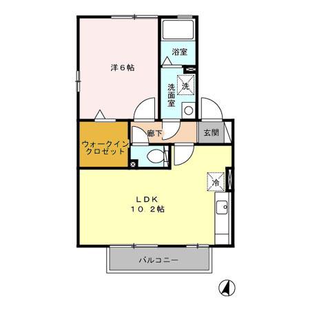 ウィルモア西梶尾Ｃ（210） 間取り図画像