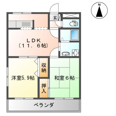グレイスヴィラＭ・Ｔ 間取り図画像