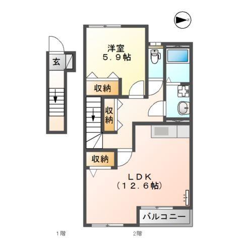 秋桜 間取り図画像