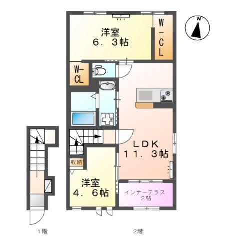 センチュリーハイツⅡ 間取り図画像