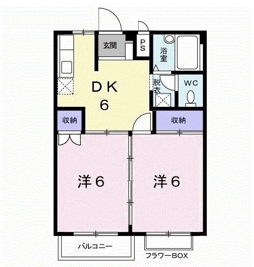 ルネッサンス立田（202） 間取り図画像