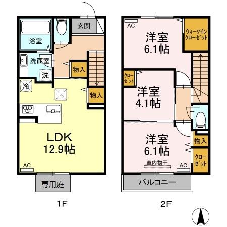 Ｓ.シュエット（102） 間取り図画像