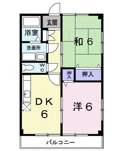 ソレイユ城山（201） 間取り図画像