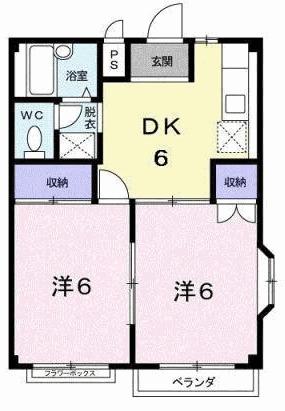 ピースフルハイツ（101） 間取り図画像