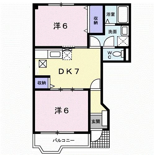 カーサ・ソレアード（102） 間取り図画像