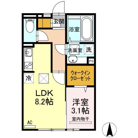 コンフィデンスK.S近見（105） 間取り図画像