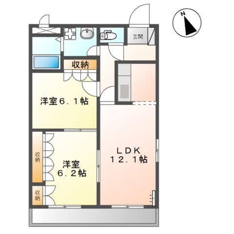 ｂｉｅｎｖｉｖｒｅ楡木 間取り図画像